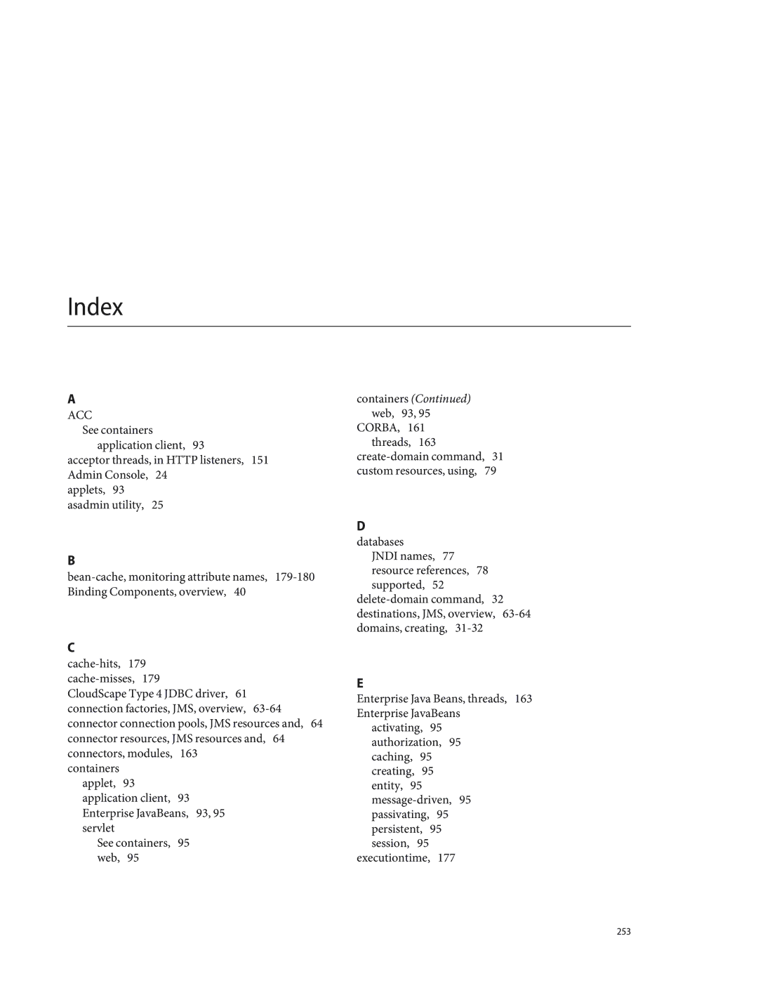 Sun Microsystems 820433510 manual Index, Acc 