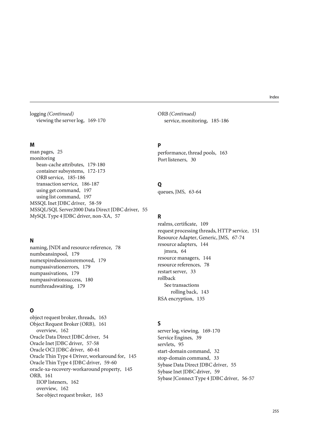 Sun Microsystems 820433510 manual Logging ORB 