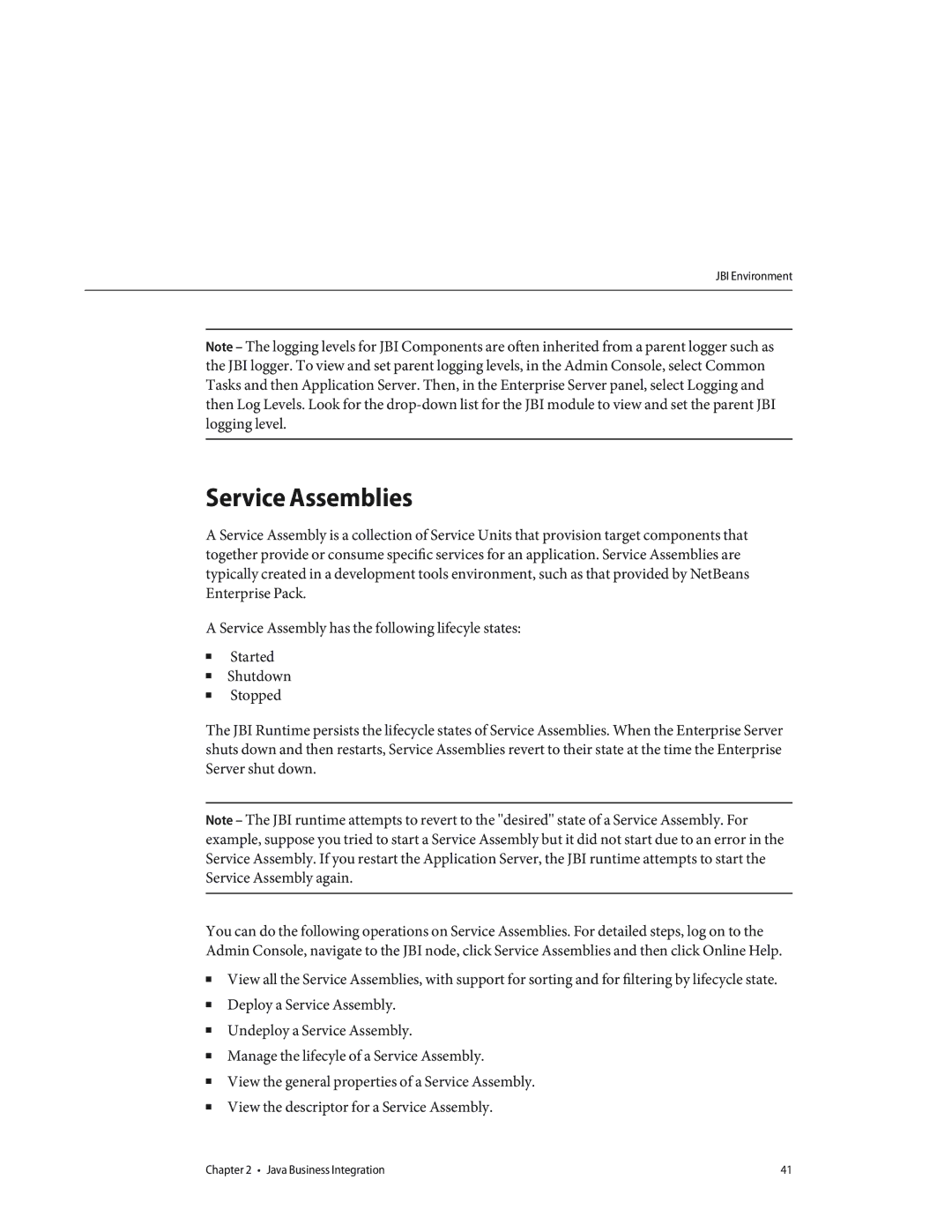 Sun Microsystems 820433510 manual Service Assemblies 