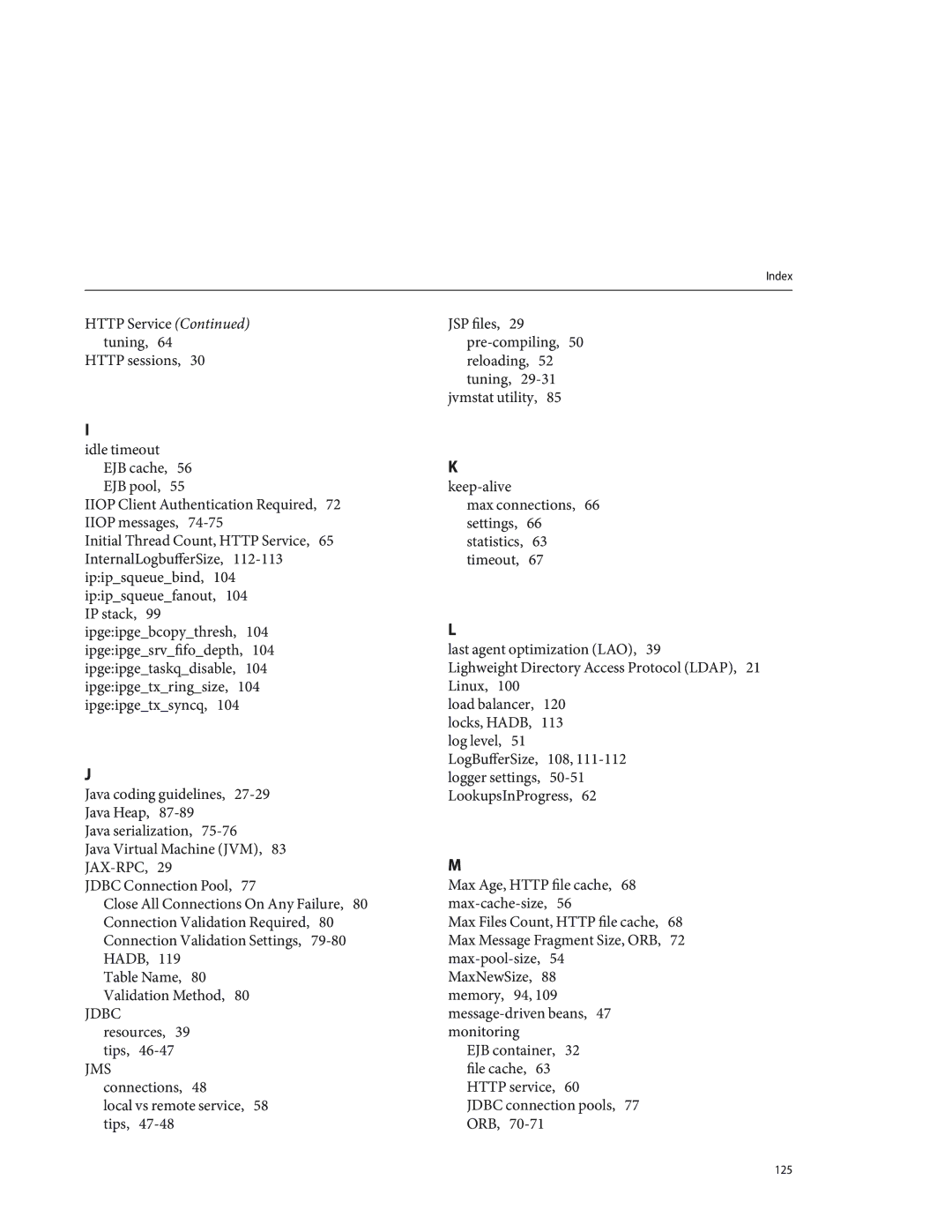 Sun Microsystems 820434310 manual 125 