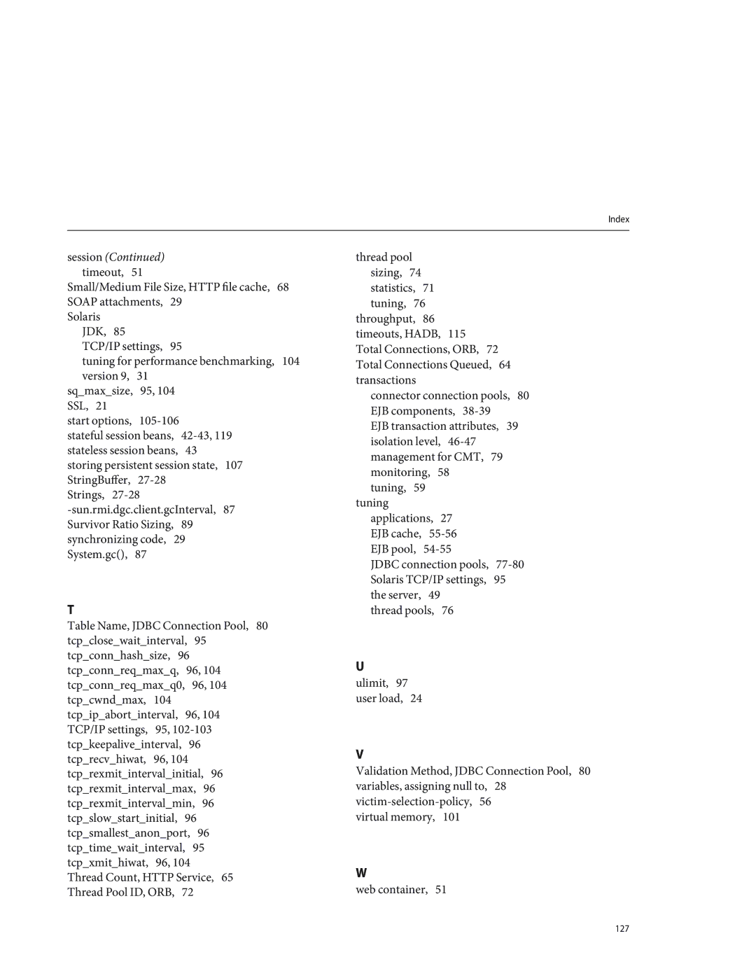 Sun Microsystems 820434310 manual Session timeout 