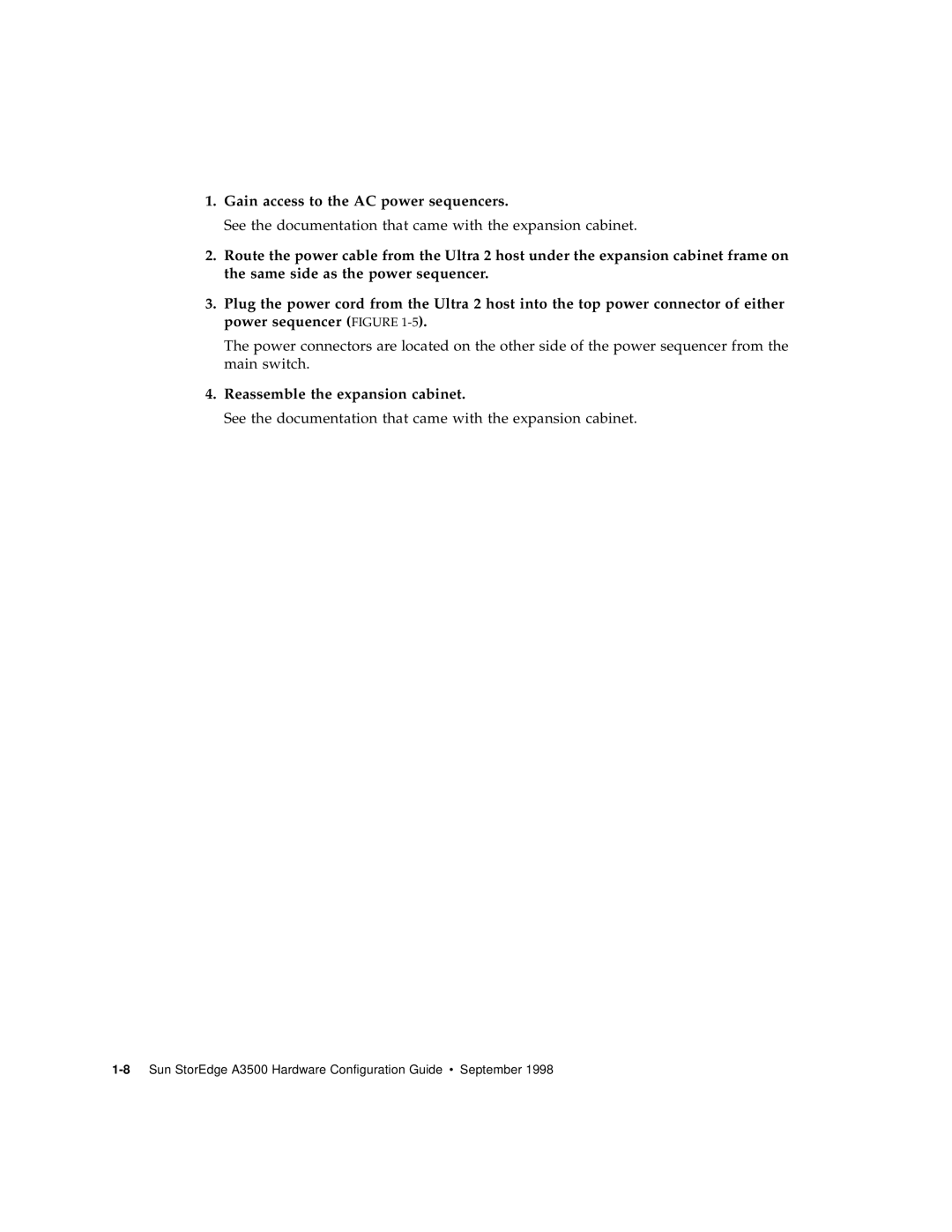 Sun Microsystems A3500 manual Gain access to the AC power sequencers 