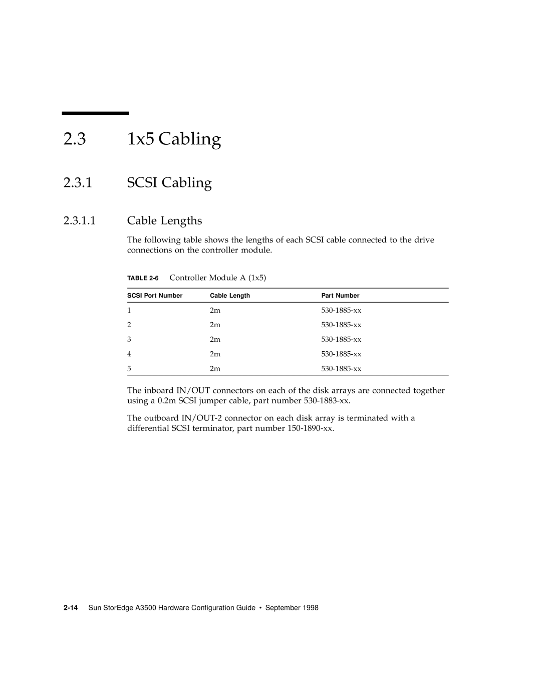 Sun Microsystems A3500 manual 1x5 Cabling, 6Controller Module a 