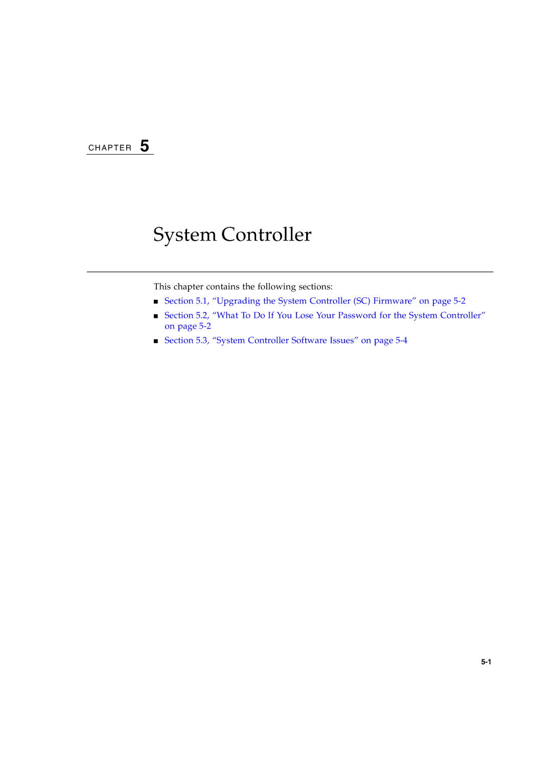 Sun Microsystems B200X BLADE, B1600, B100X, AND B100S manual System Controller 