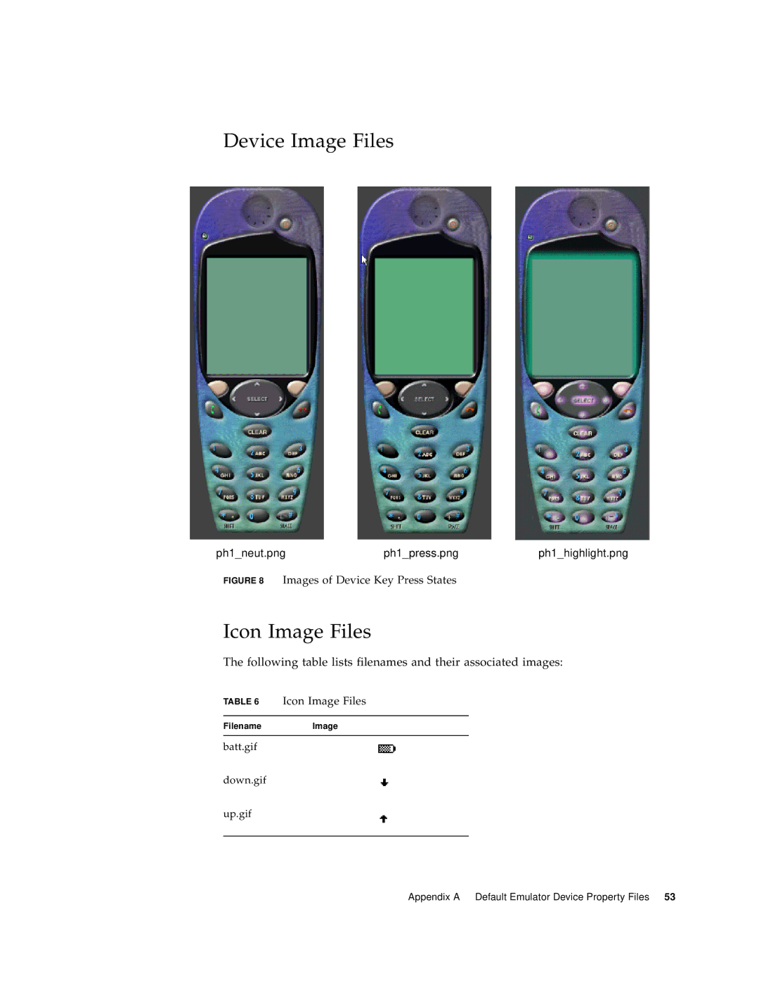 Sun Microsystems Computer Accessories manual Device Image Files, Icon Image Files 