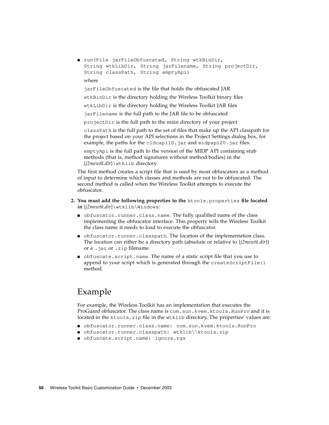 Sun Microsystems Computer Accessories manual Example 