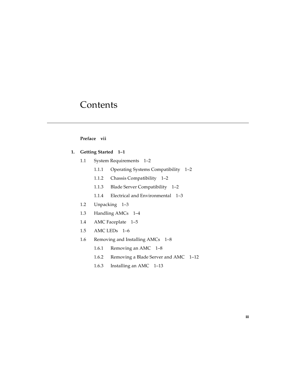 Sun Microsystems CP3000 manual Contents 