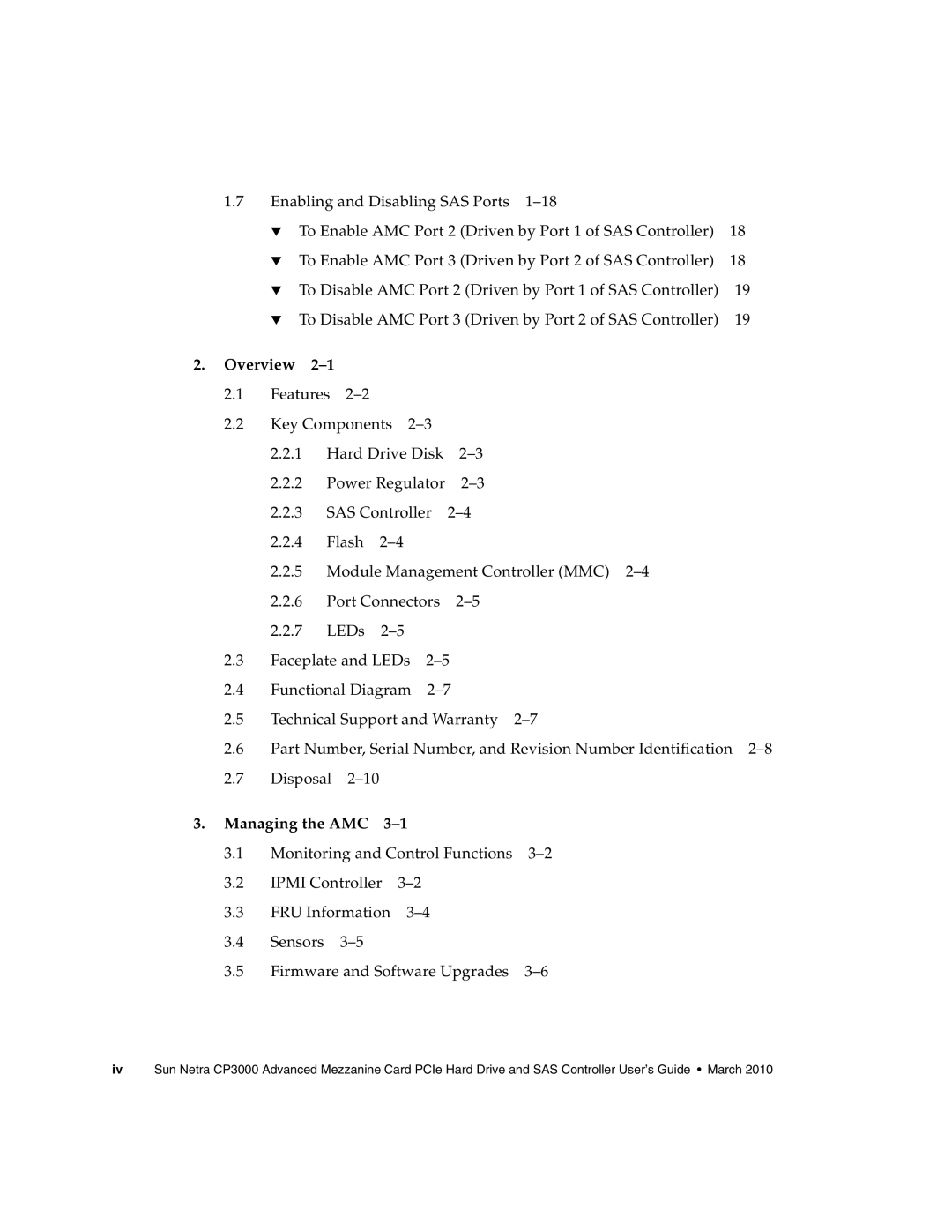 Sun Microsystems CP3000 manual Overview, Managing the AMC 