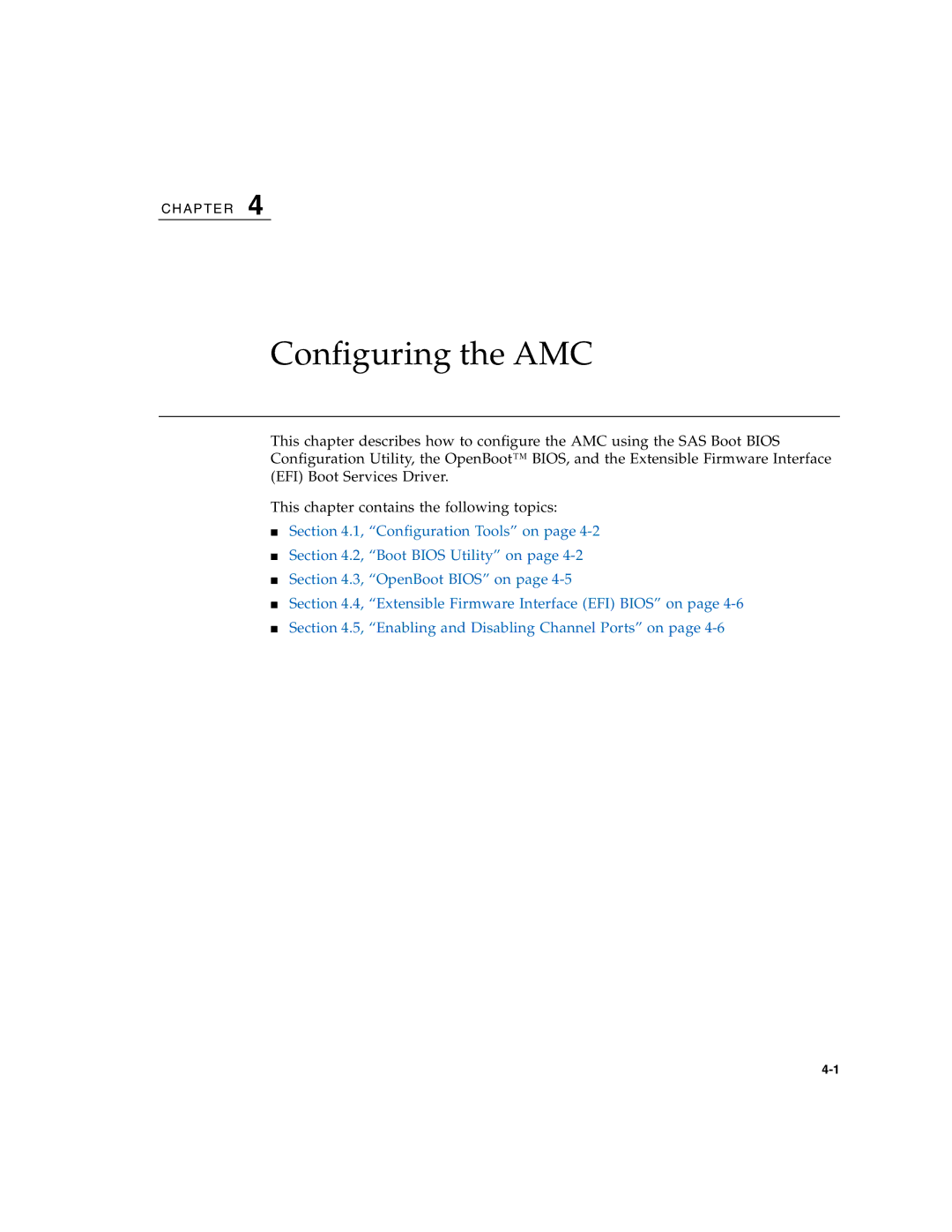 Sun Microsystems CP3000 manual Configuring the AMC 