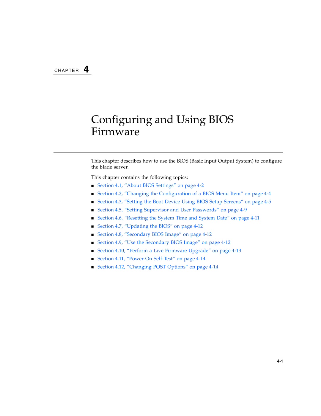 Sun Microsystems CP3220 manual Configuring and Using Bios Firmware 