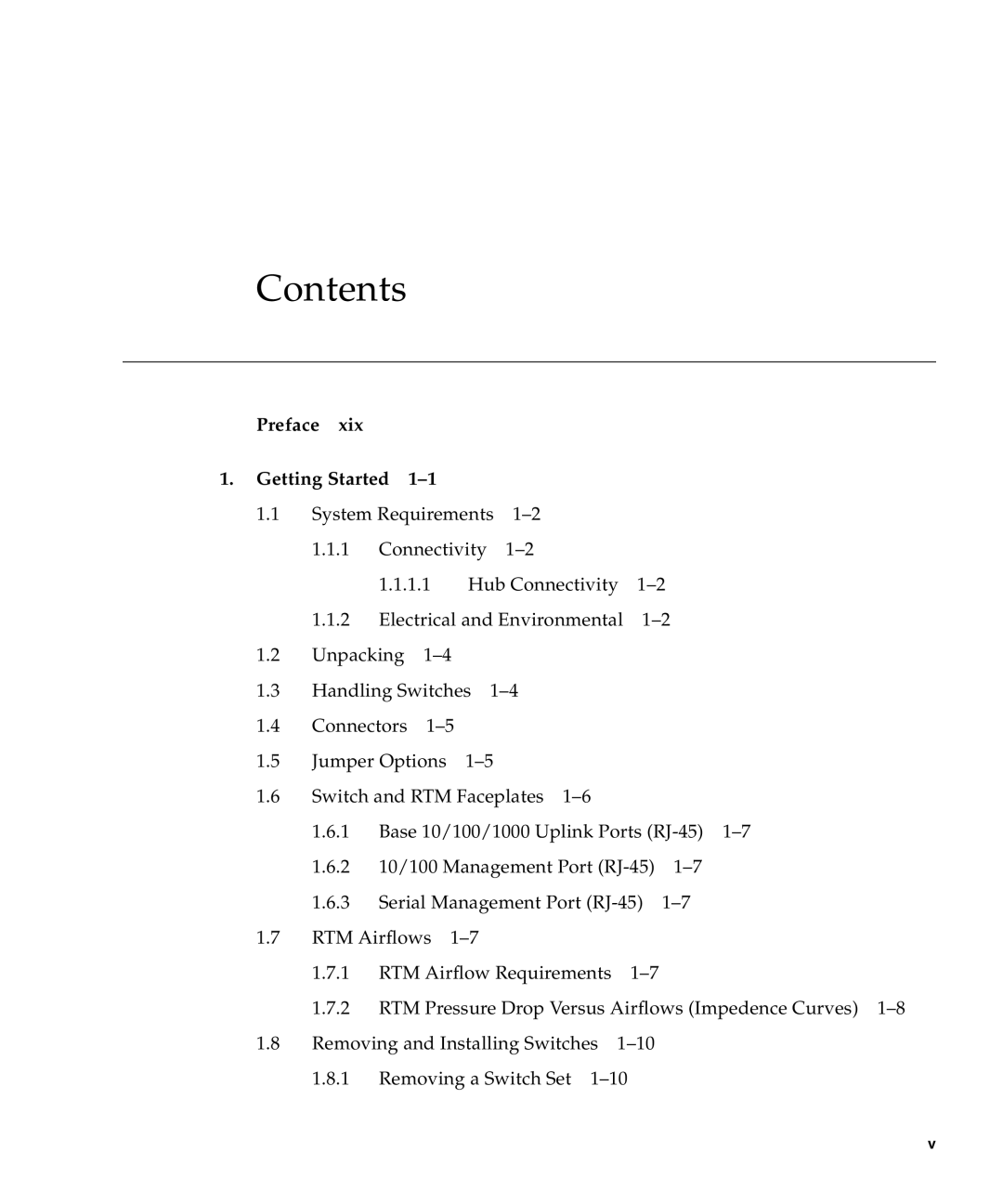 Sun Microsystems CP3240 manual Contents, Preface 1. Getting Started 