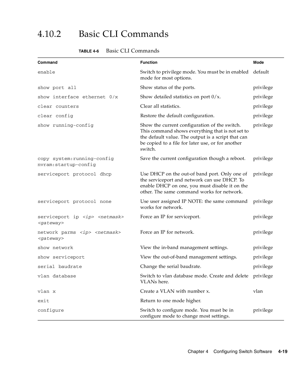Sun Microsystems CP3240 manual 6 Basic CLI Commands 