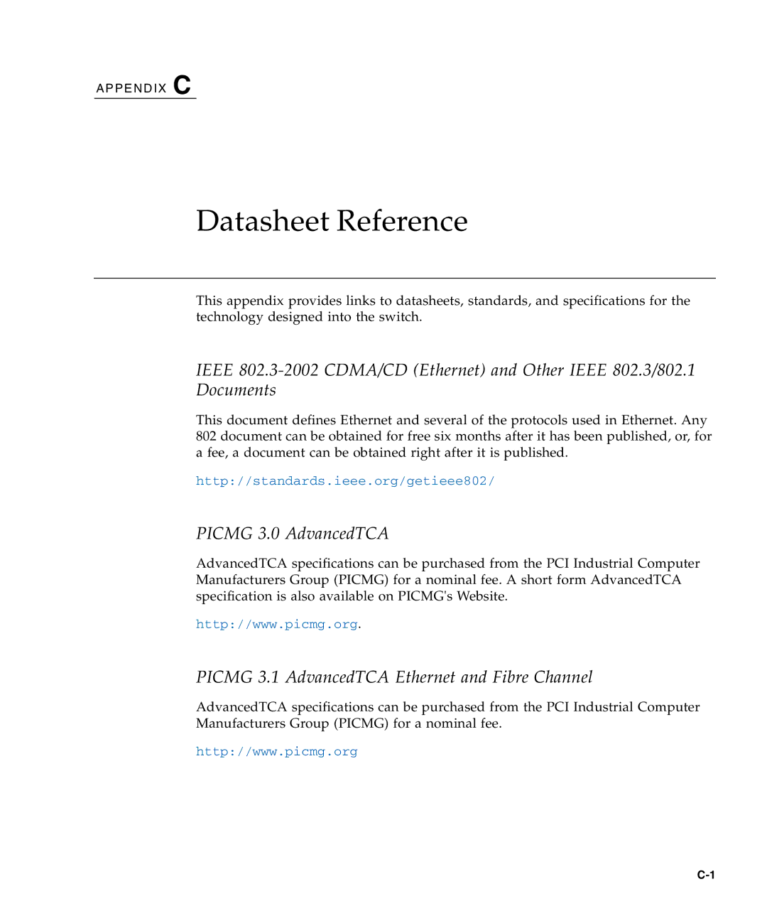 Sun Microsystems CP3240 manual Datasheet Reference 