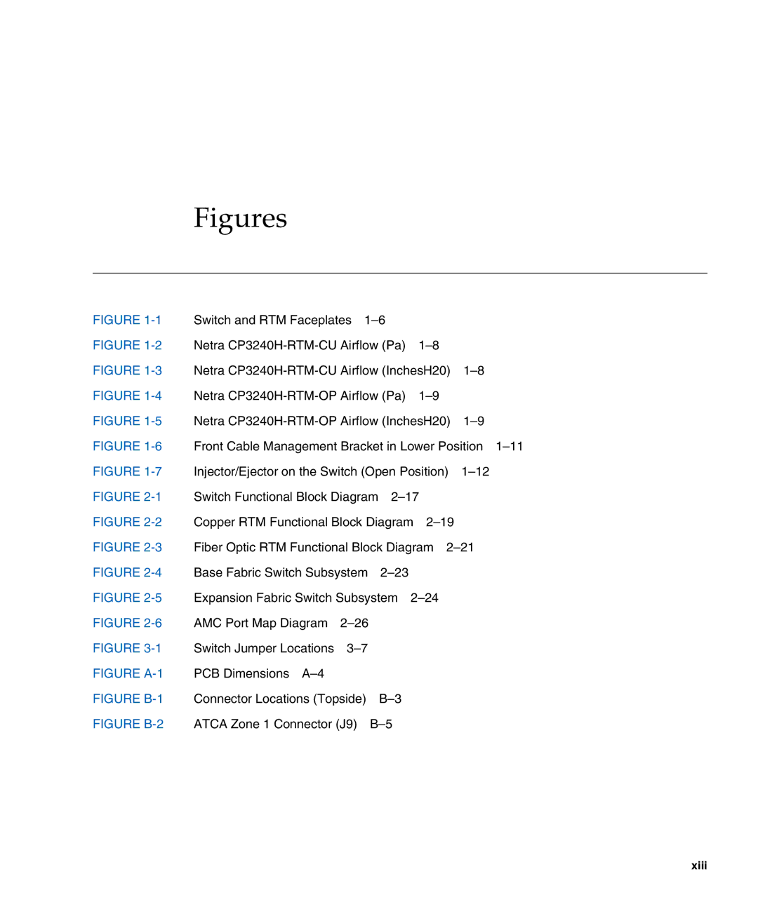 Sun Microsystems CP3240 manual Figures 