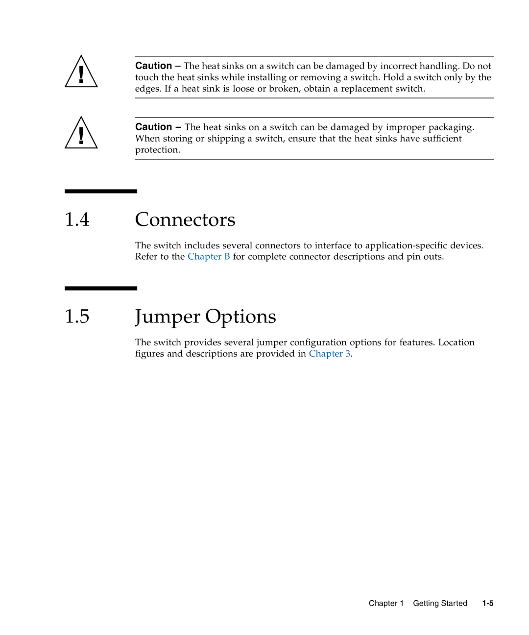 Sun Microsystems CP3240 manual Connectors, Jumper Options 