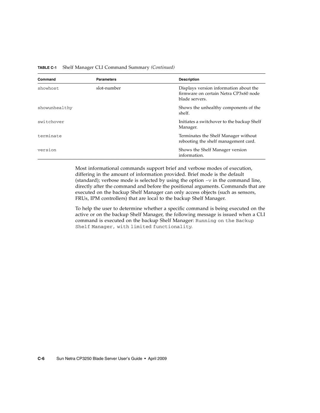 Sun Microsystems CP3250 manual Shows the unhealthy components 