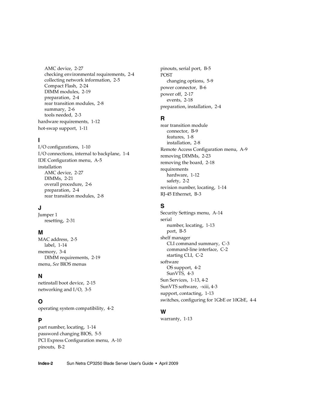 Sun Microsystems CP3250 manual Post 