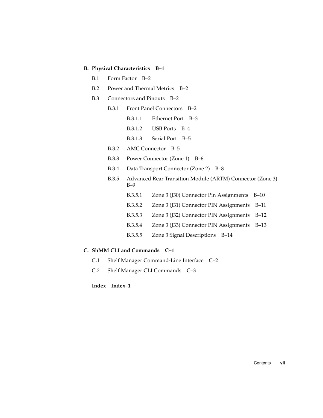 Sun Microsystems CP3250 manual ShMM CLI and Commands C-1 