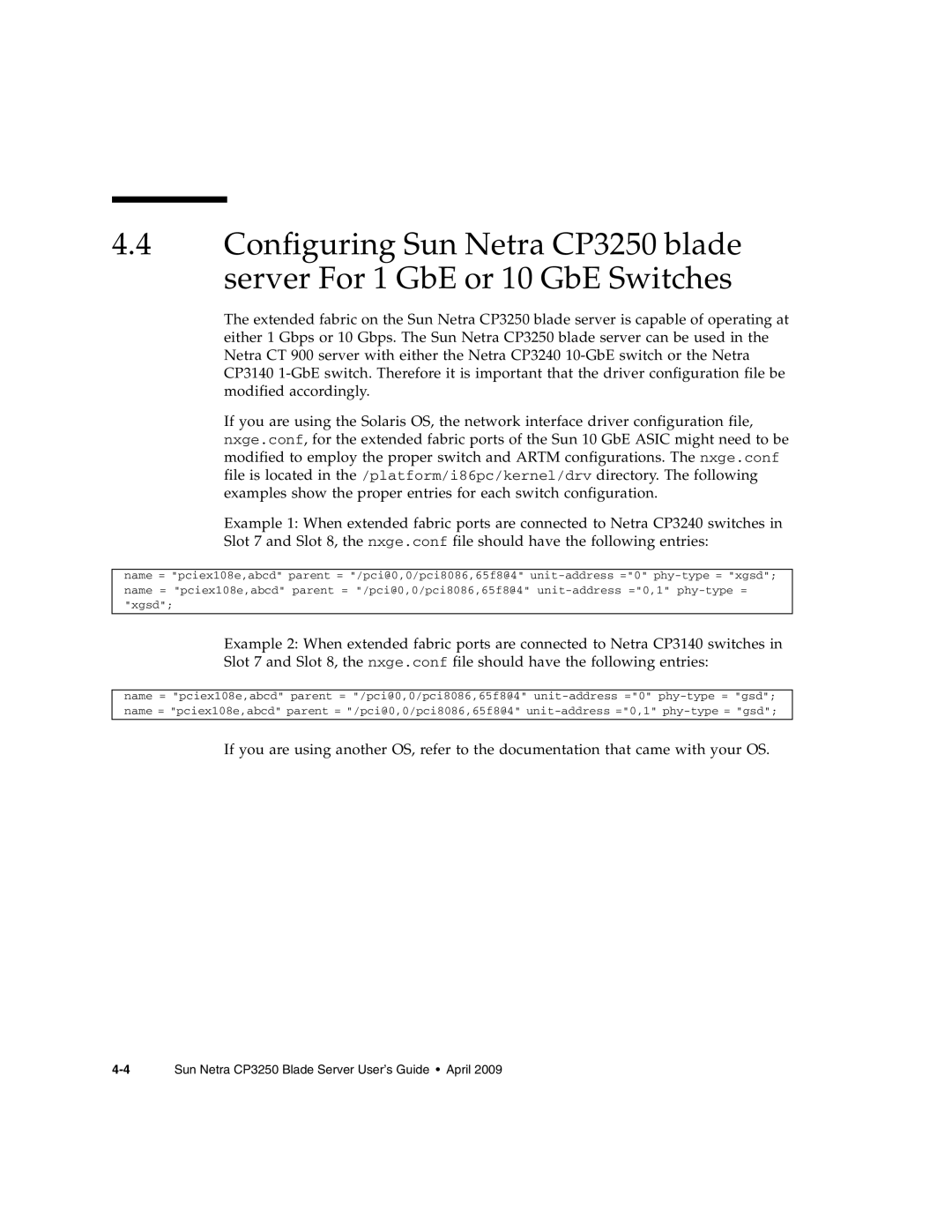 Sun Microsystems manual 4Sun Netra CP3250 Blade Server User’s Guide April 