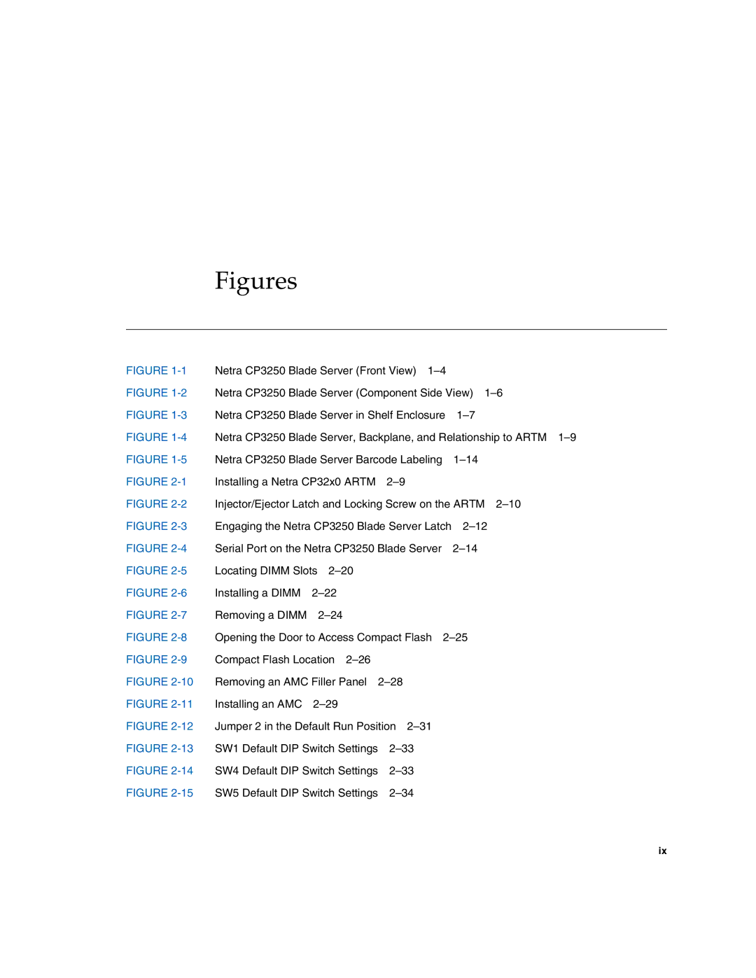 Sun Microsystems CP3250 manual Figures 