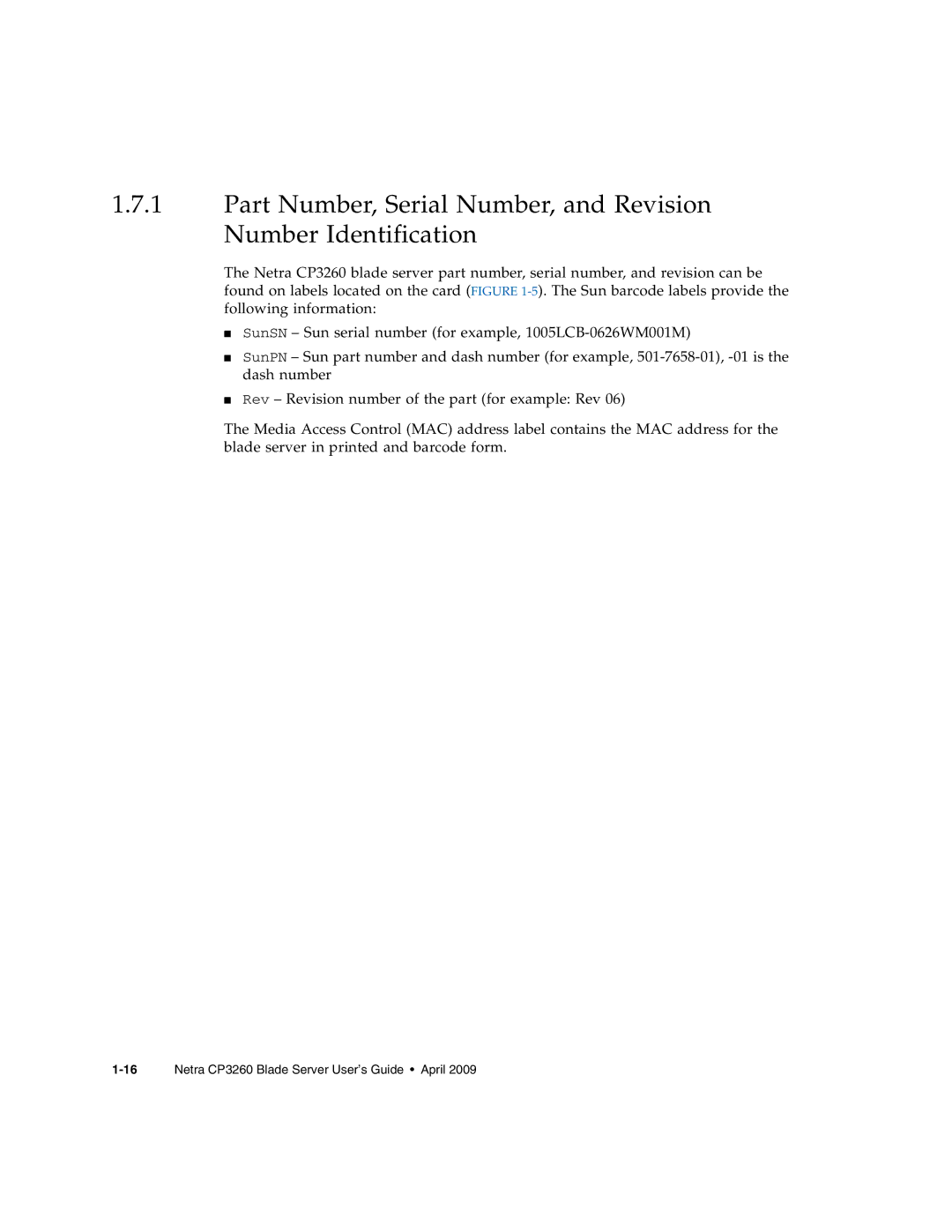 Sun Microsystems manual 16Netra CP3260 Blade Server User’s Guide April 