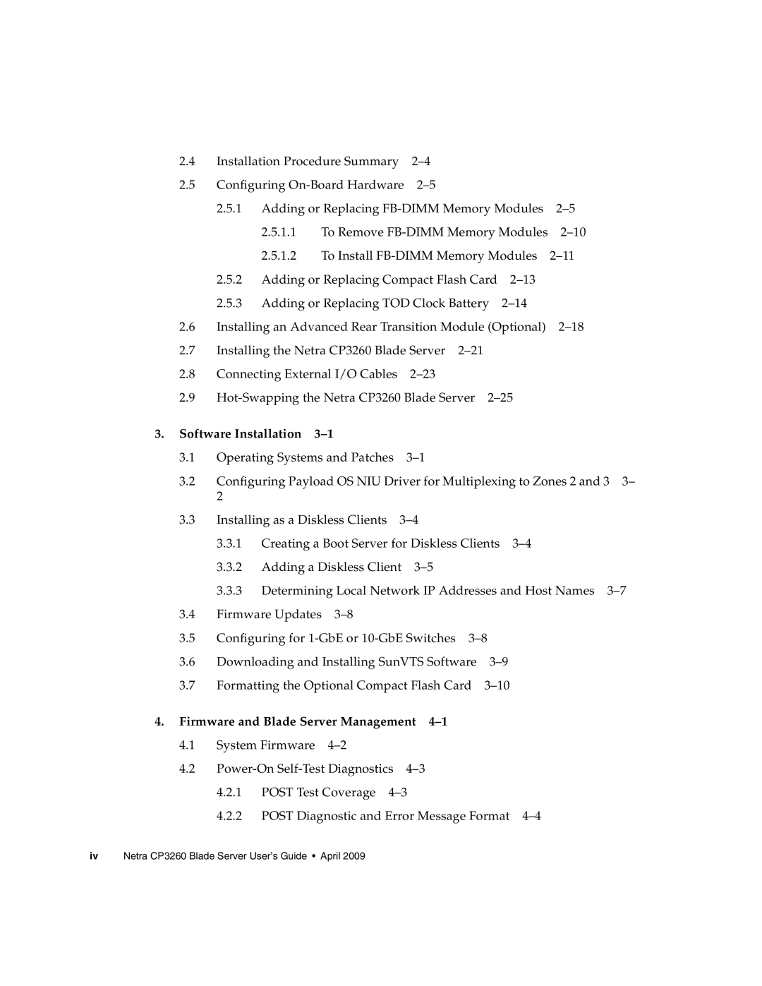 Sun Microsystems CP3260 manual Software Installation 