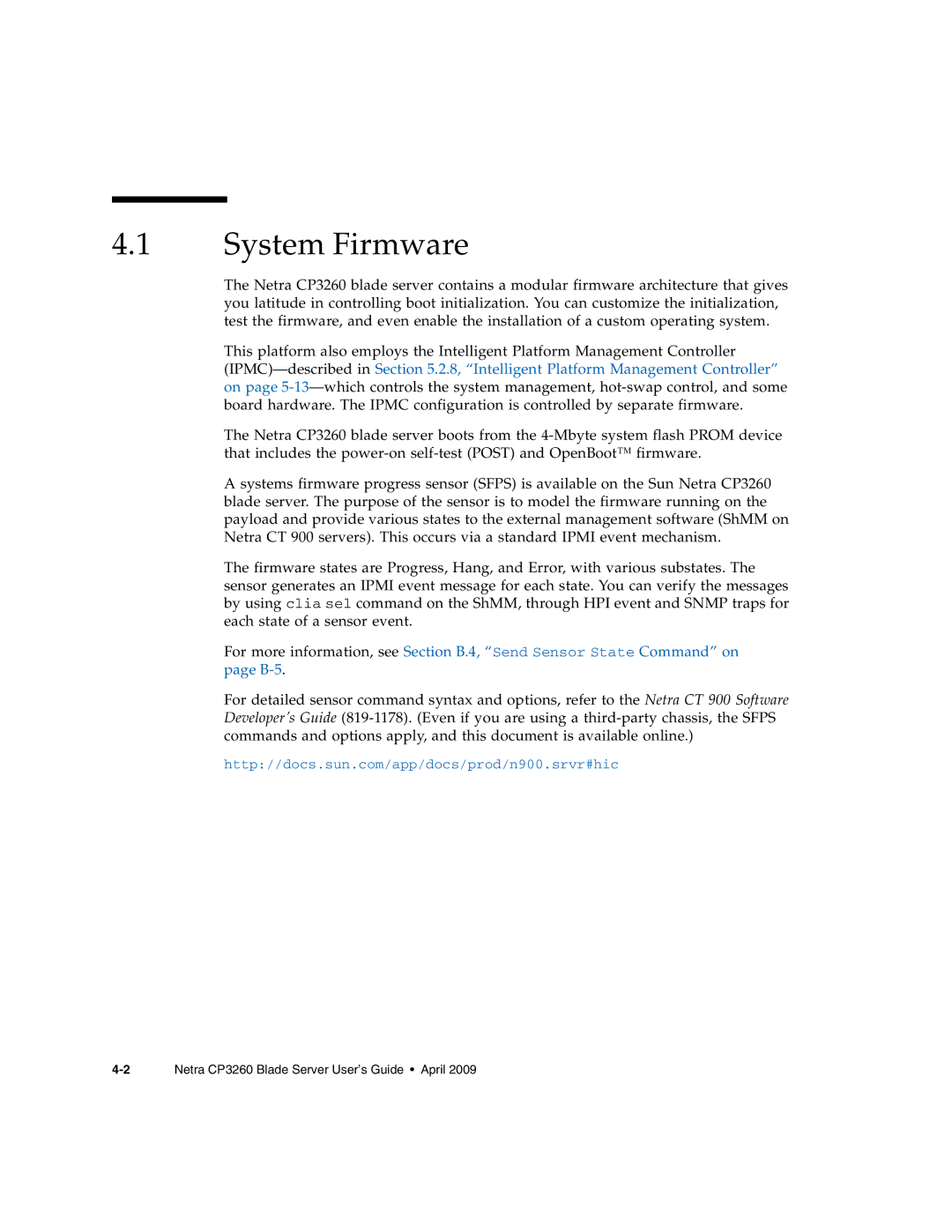 Sun Microsystems CP3260 manual System Firmware 