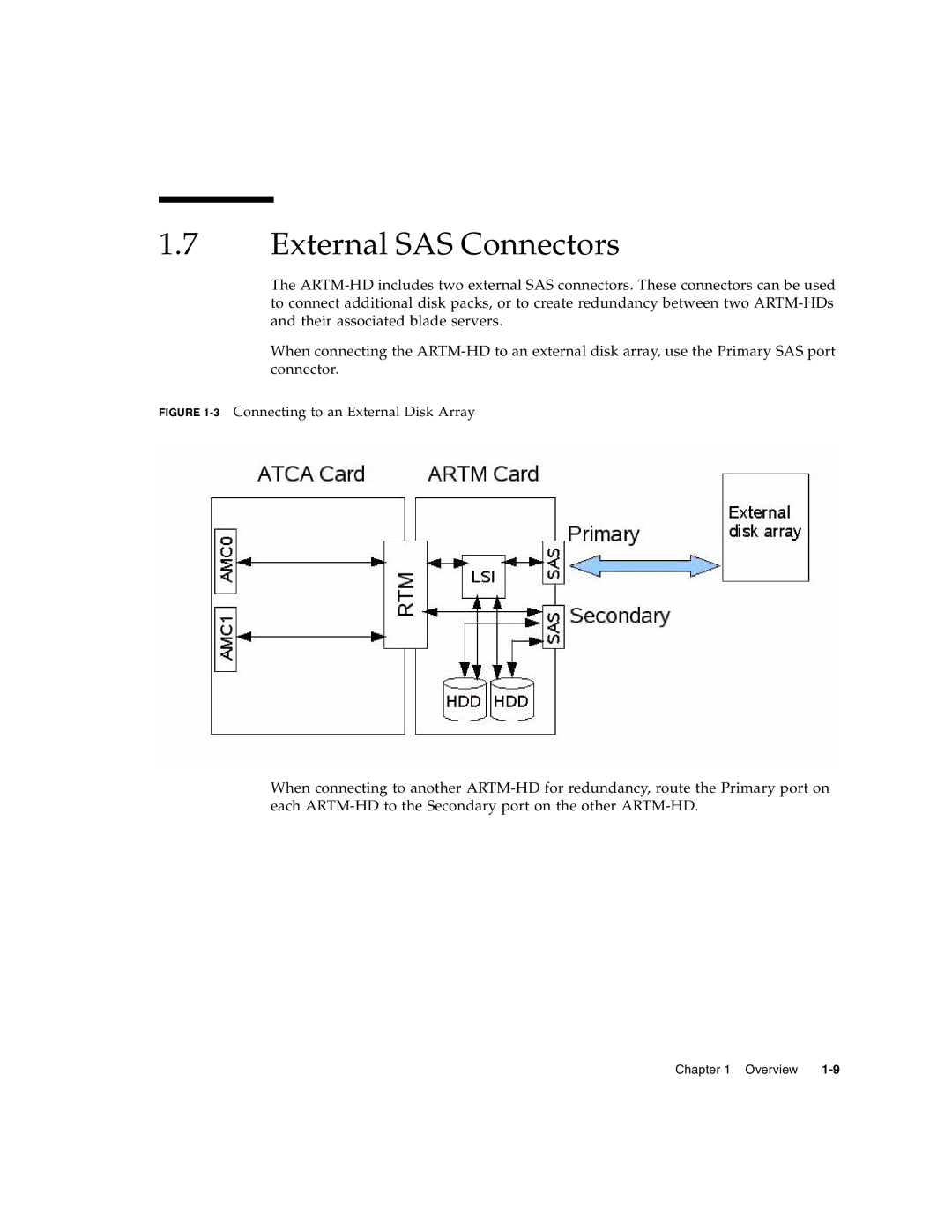 Sun Microsystems CP32x0 manual External SAS Connectors, 3Connecting to an External Disk Array 