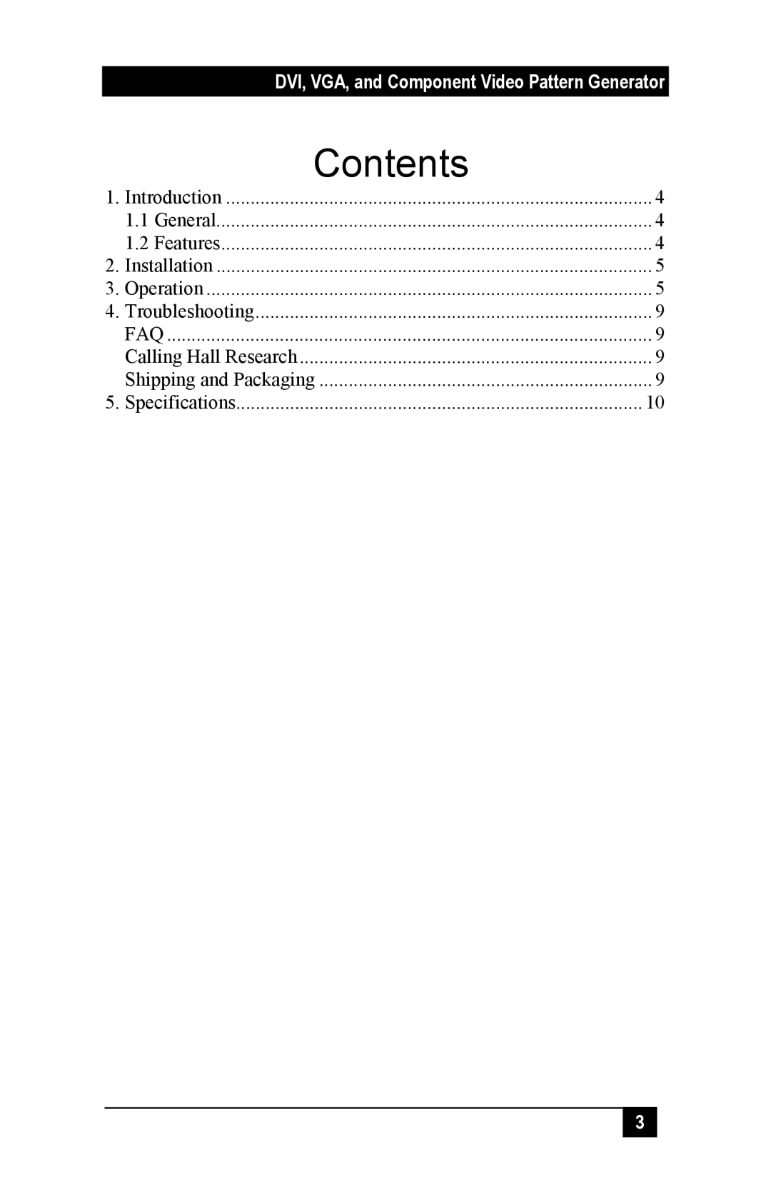 Sun Microsystems DVC-3 manual Contents 