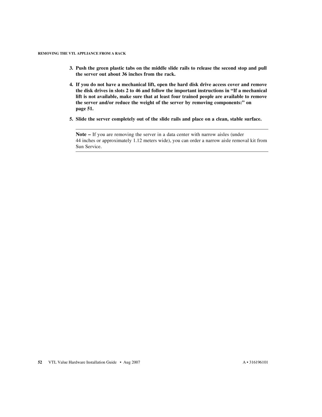 Sun Microsystems EC000066 manual VTL Value Hardware Installation Guide Aug 