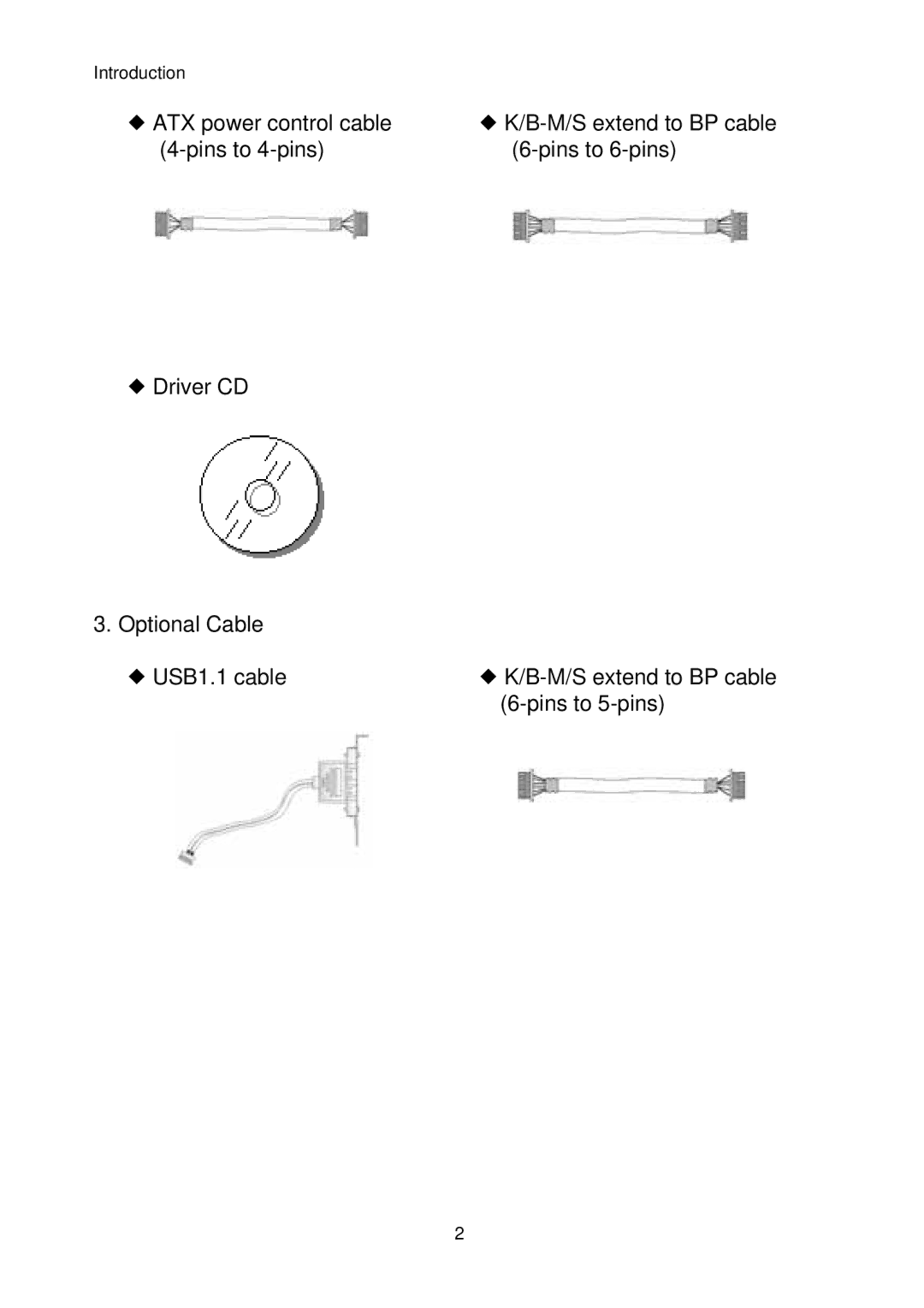 Sun Microsystems F815D/V manual ¡ ATX power control cable 