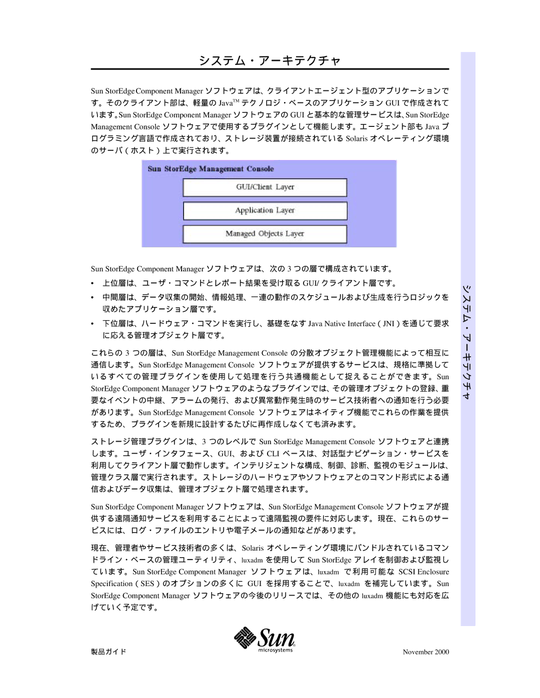 Sun Microsystems f\ftfgfEfFfA, ifKfCfh manual システム・アーキテクチャ 