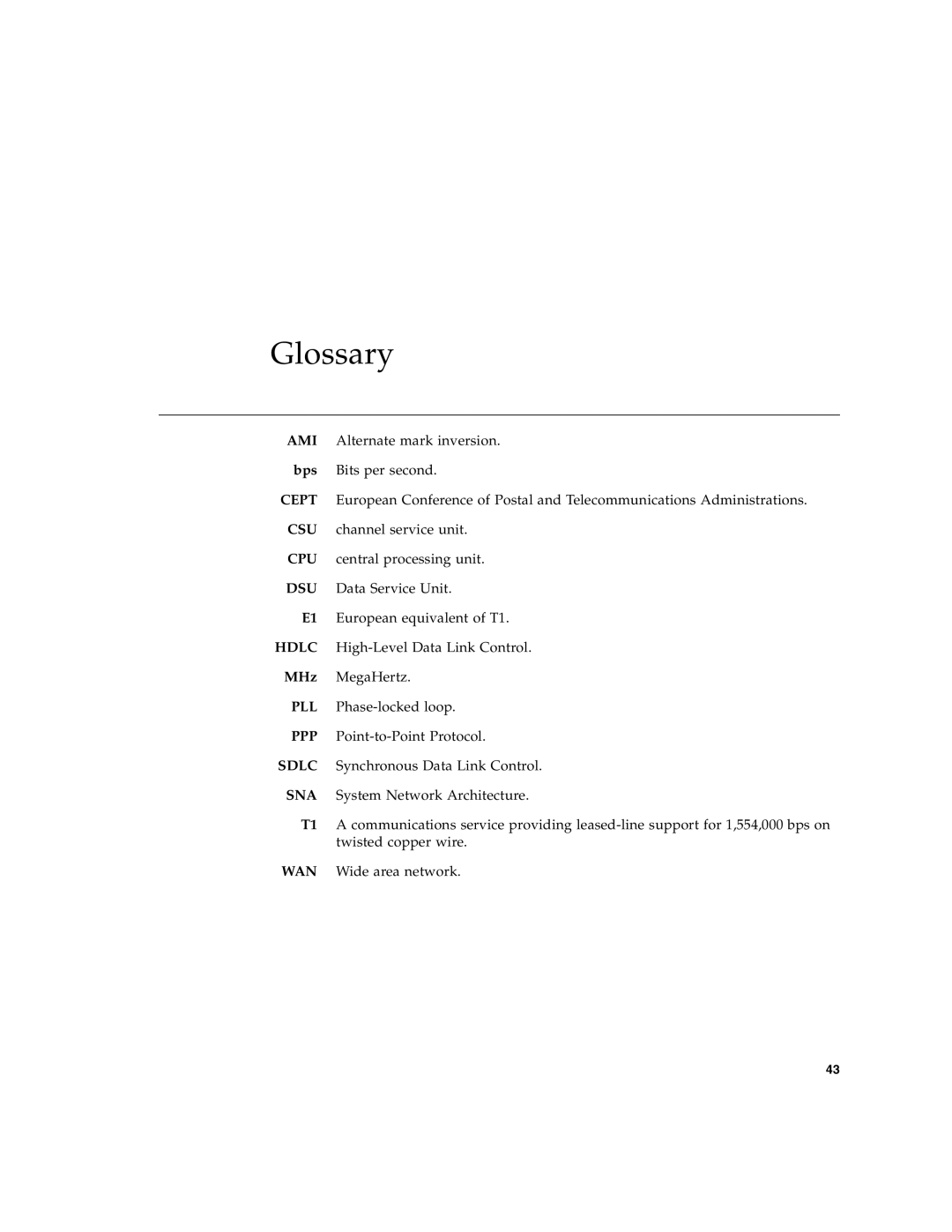 Sun Microsystems Interface Adapter manual Glossary 