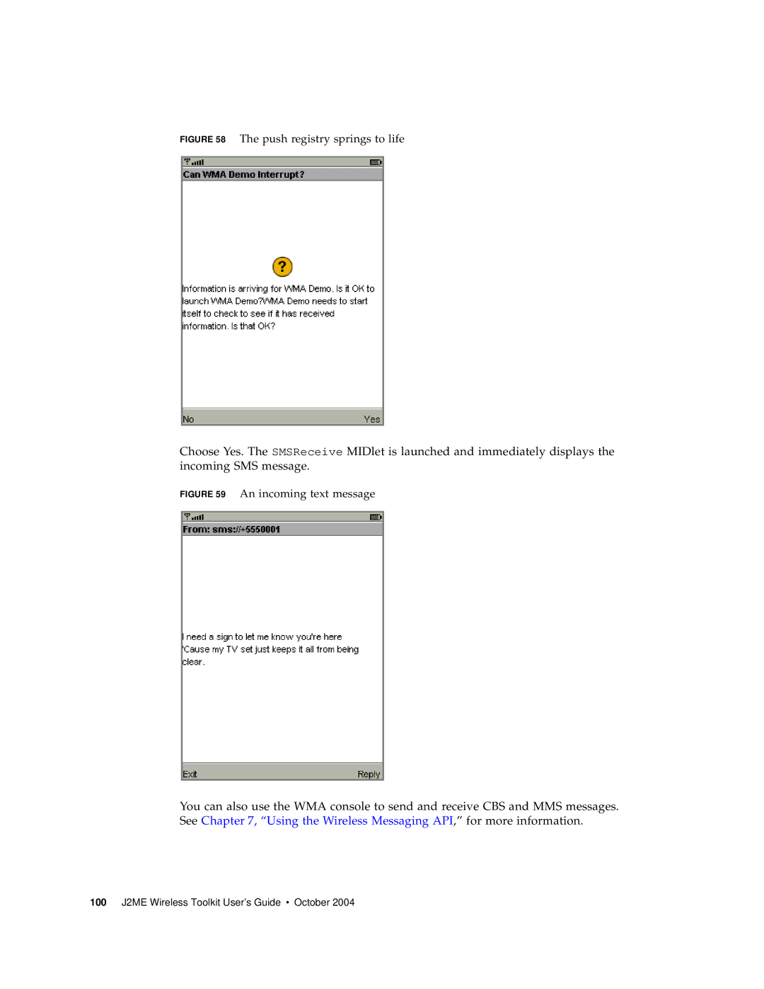 Sun Microsystems J2ME manual Push registry springs to life 