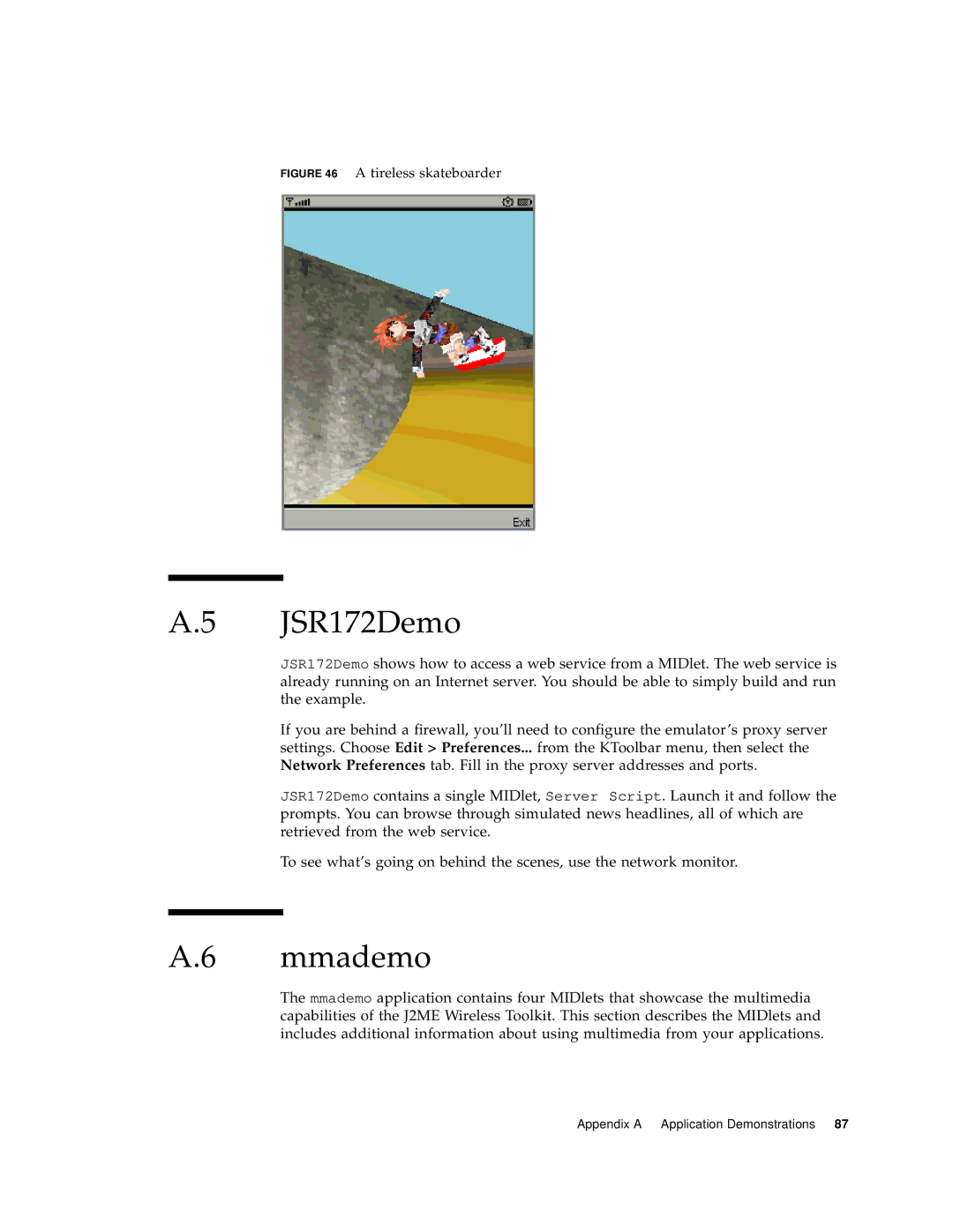 Sun Microsystems J2ME manual JSR172Demo, Mmademo 