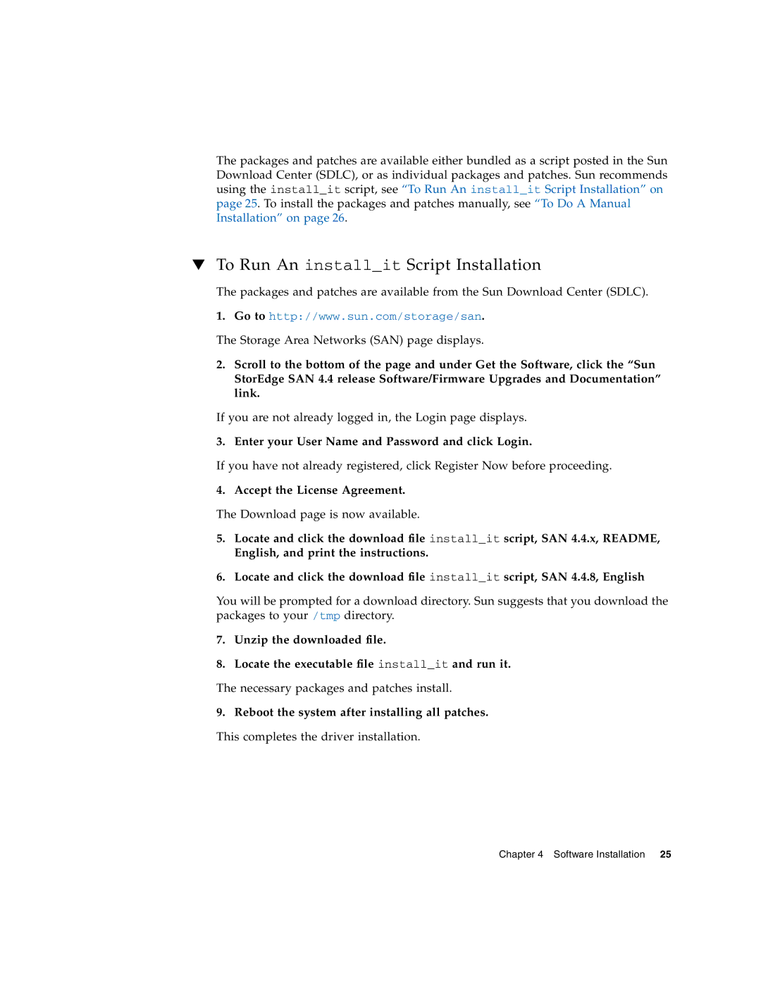 Sun Microsystems PCI-X manual To Run An installit Script Installation 