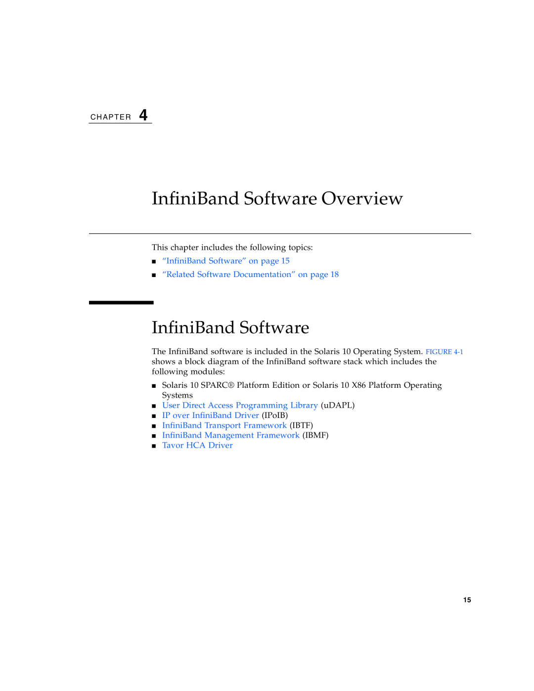 Sun Microsystems PCI manual InfiniBand Software Overview 