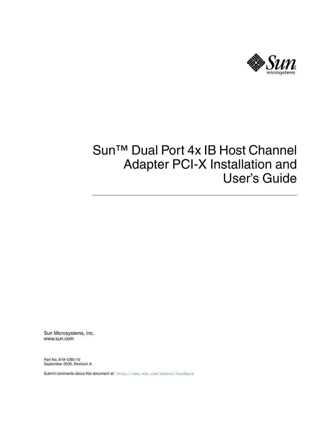 Sun Microsystems PCI manual Sun Microsystems, Inc 