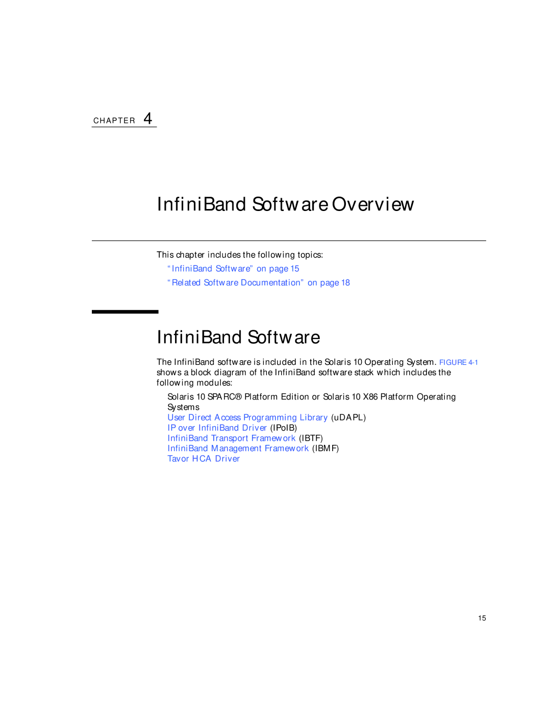 Sun Microsystems PCI manual InfiniBand Software Overview 