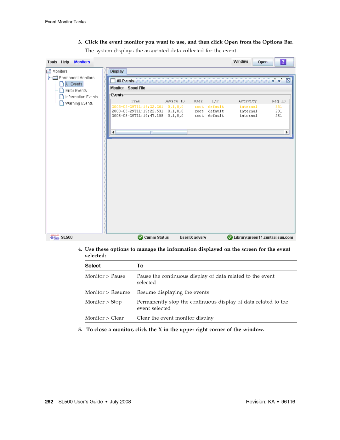 Sun Microsystems SL500 manual SelectTo 