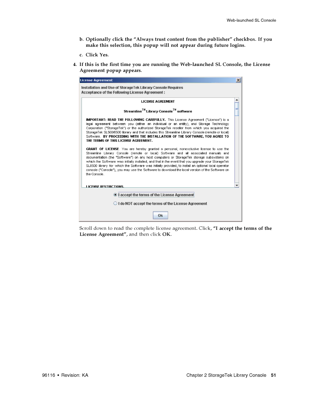 Sun Microsystems SL500 manual Revision KA StorageTek Library Console 