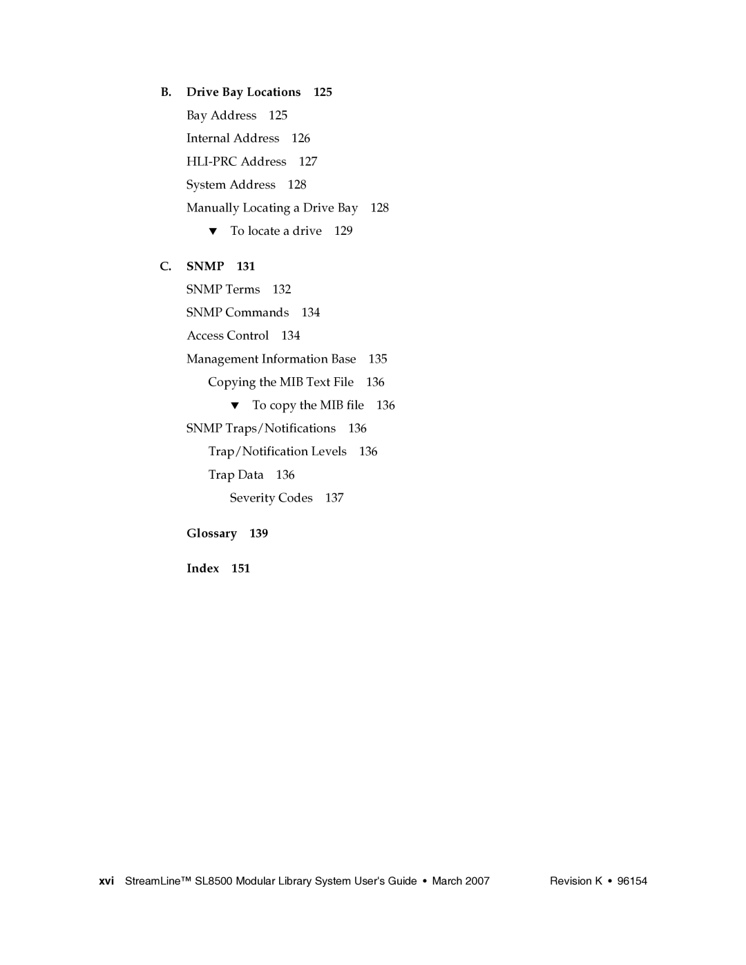 Sun Microsystems SL8500 manual Snmp 