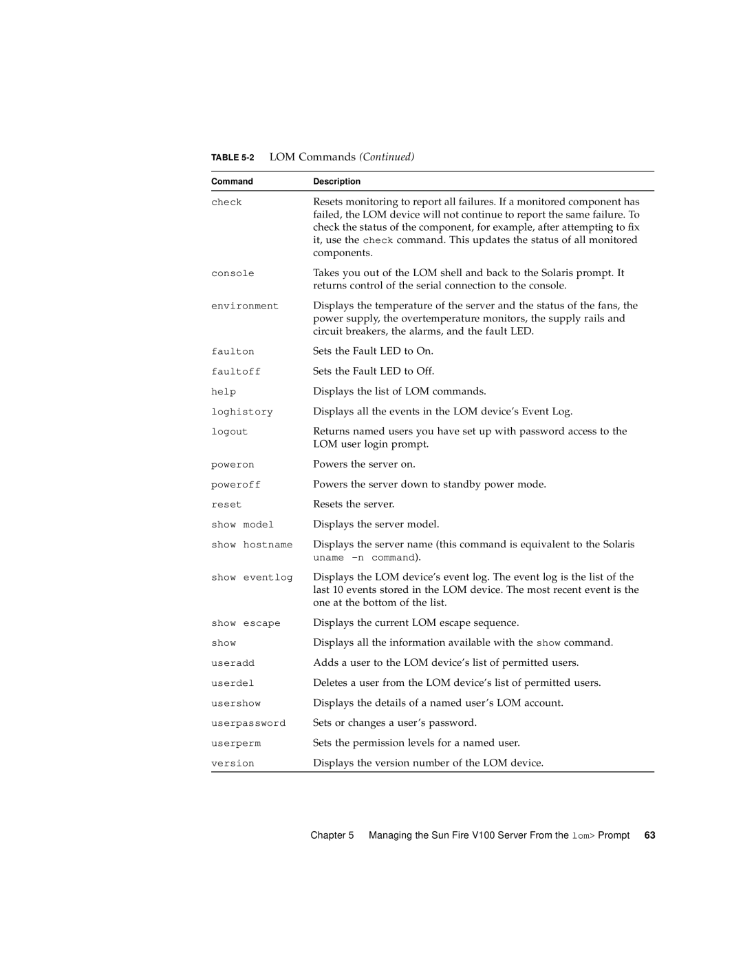 Sun Microsystems Sun Fire V100 manual Components 