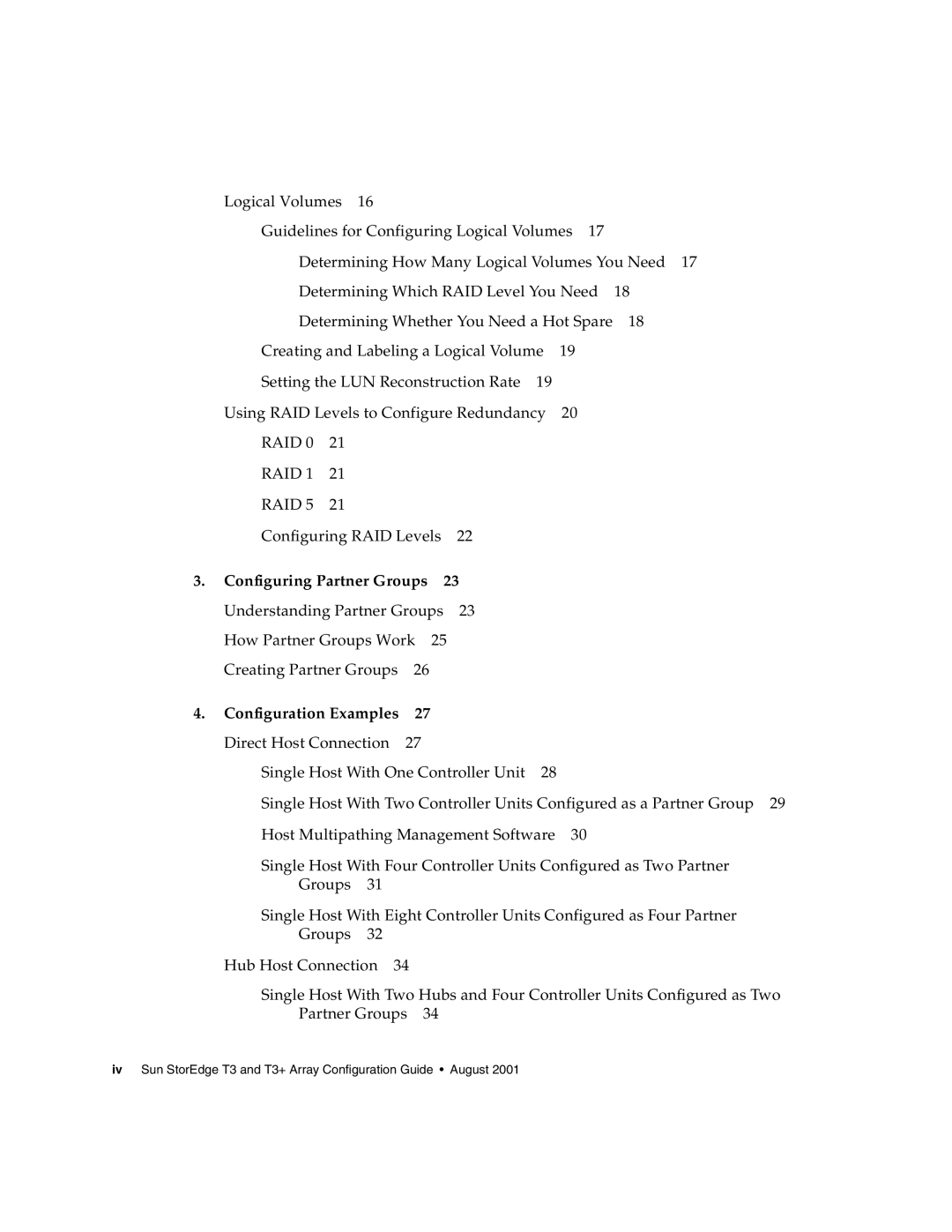 Sun Microsystems T3 manual Configuring Partner Groups 