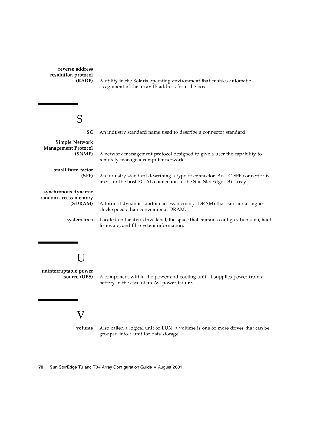 Sun Microsystems T3 manual Reverse address resolution protocol 