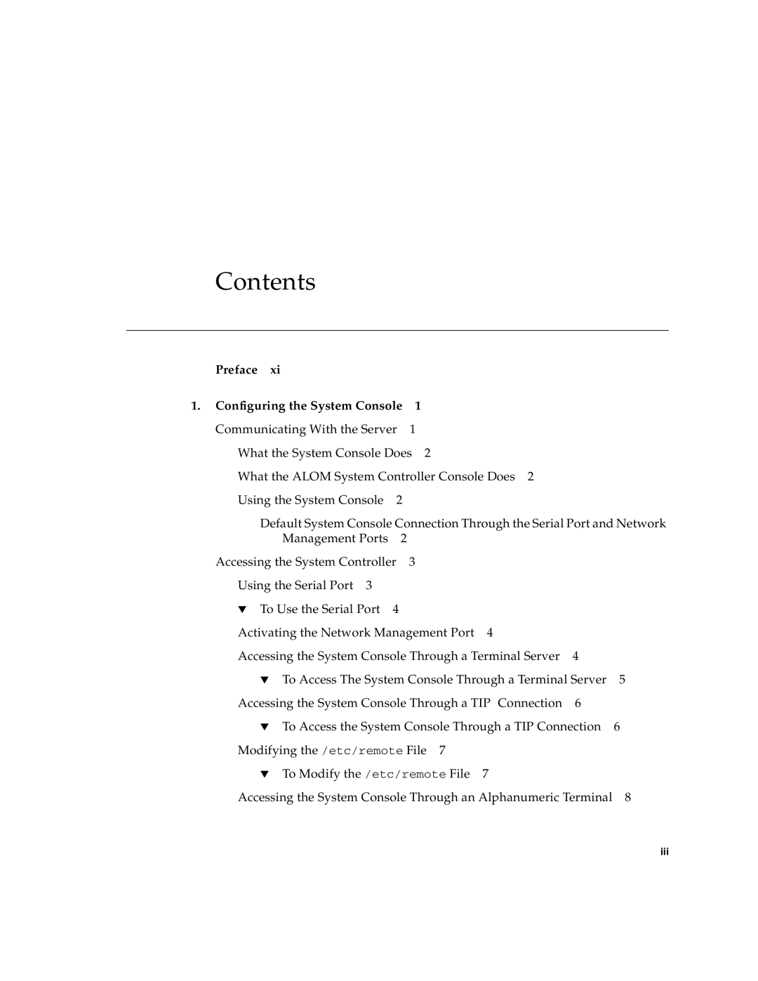 Sun Microsystems T6300 manual Contents 