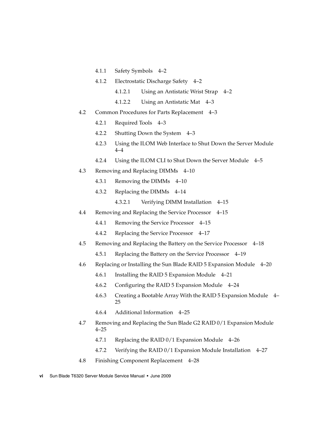 Sun Microsystems T6320 service manual 