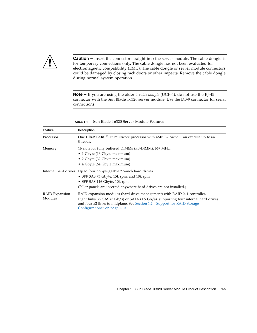Sun Microsystems T6320 service manual during normal system operation 