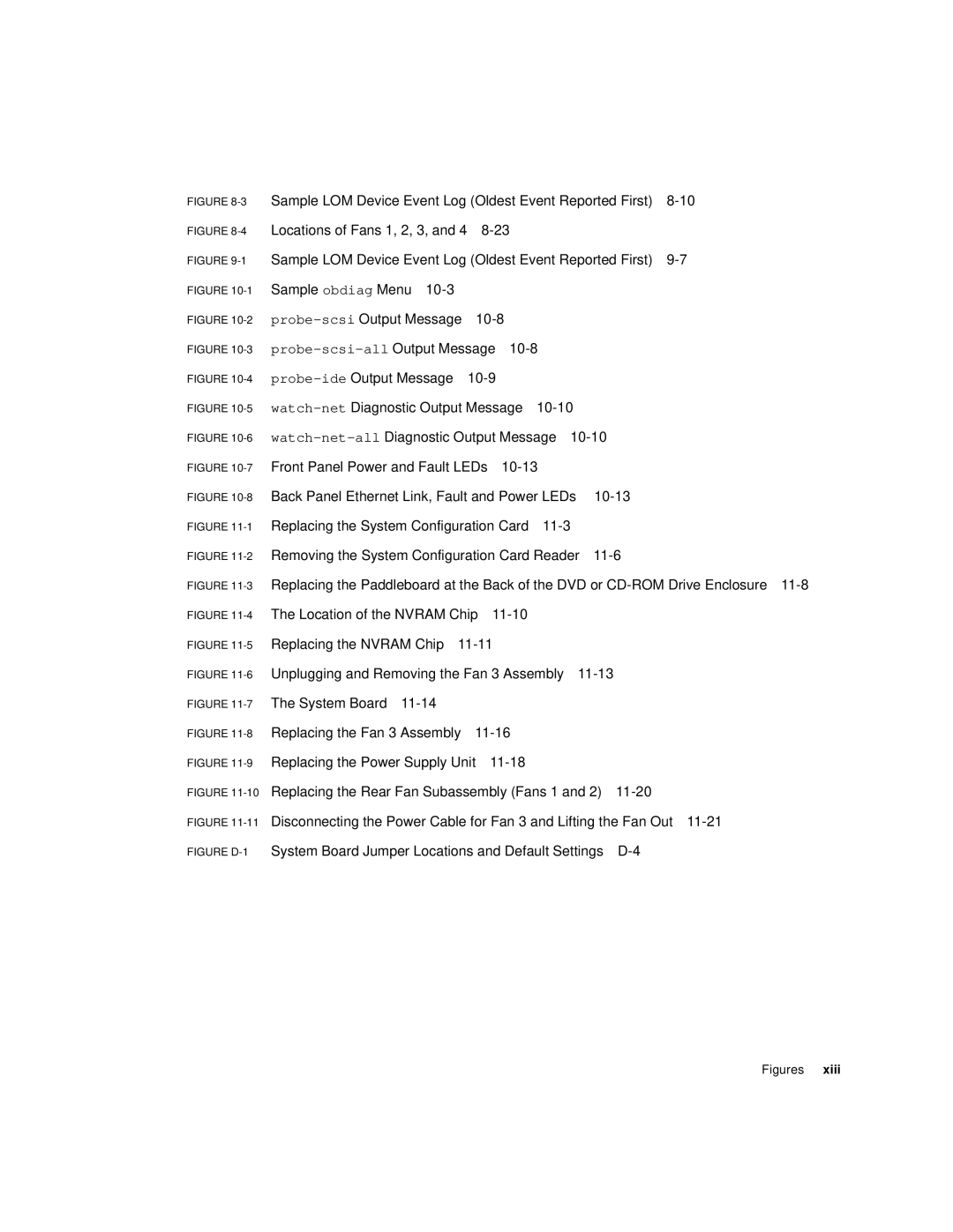 Sun Microsystems V120 manual Sample LOM Device Event Log Oldest Event Reported First 