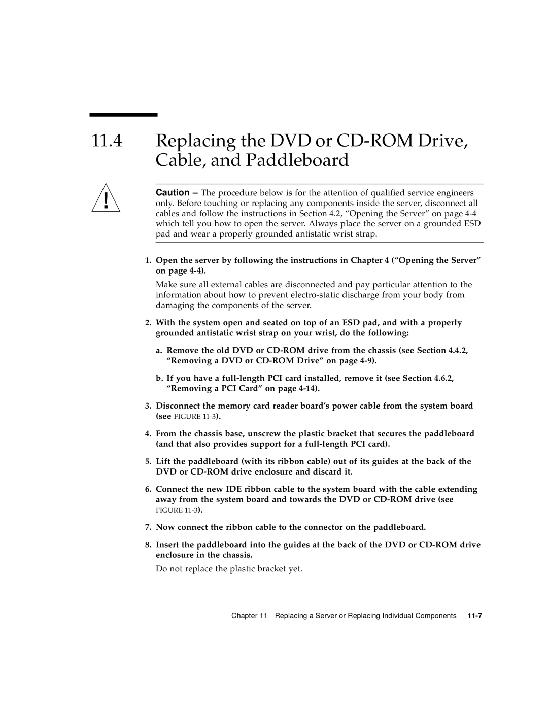 Sun Microsystems V120 manual Replacing the DVD or CD-ROM Drive, Cable, and Paddleboard 